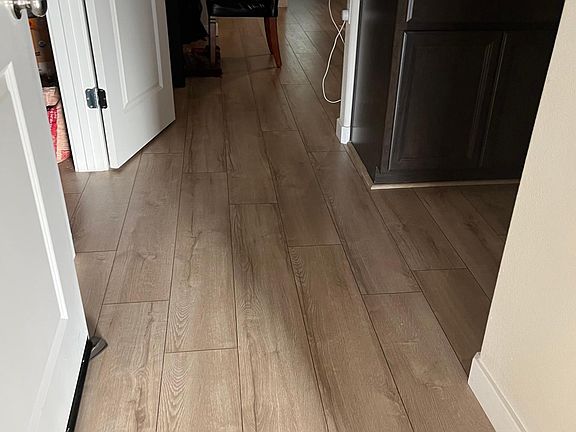 kitchen and living room