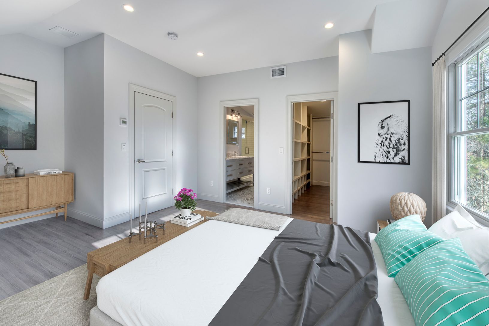  Virtually staged second floor master