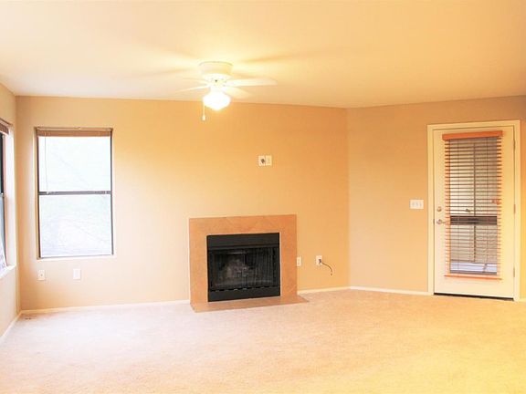 Living room with fireplace