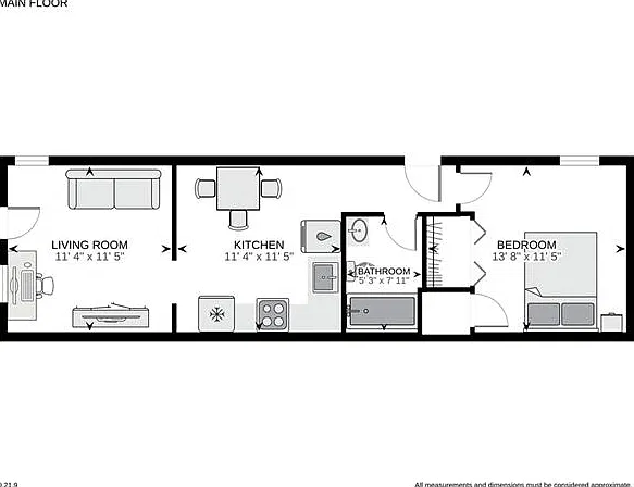 1 bed, 1.0 bath, 650 sqft, $975 — Photo 3