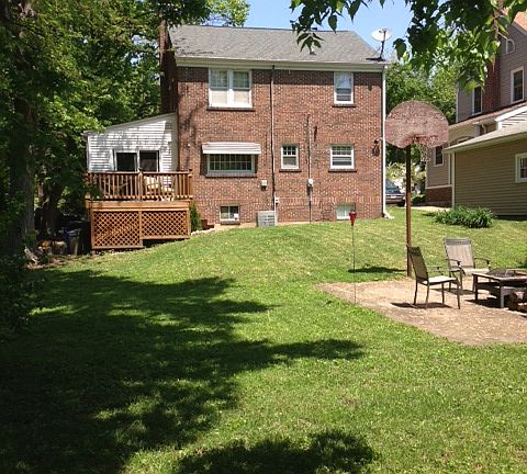 Large, private back yard