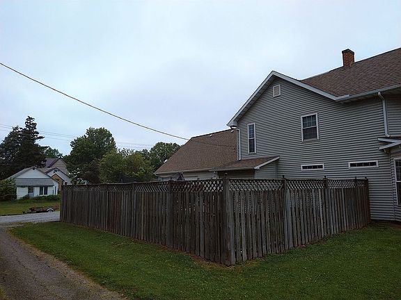 Fenced area w/patio