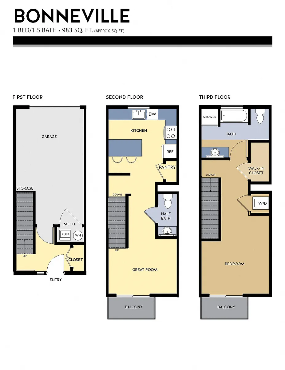 Floor plan Bonneville