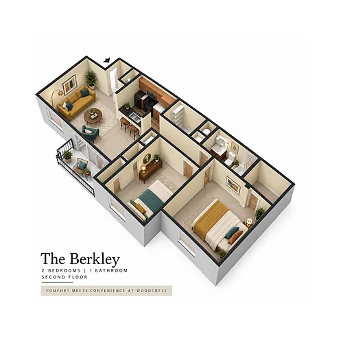 Floor plan The Berkley 2nd Floor