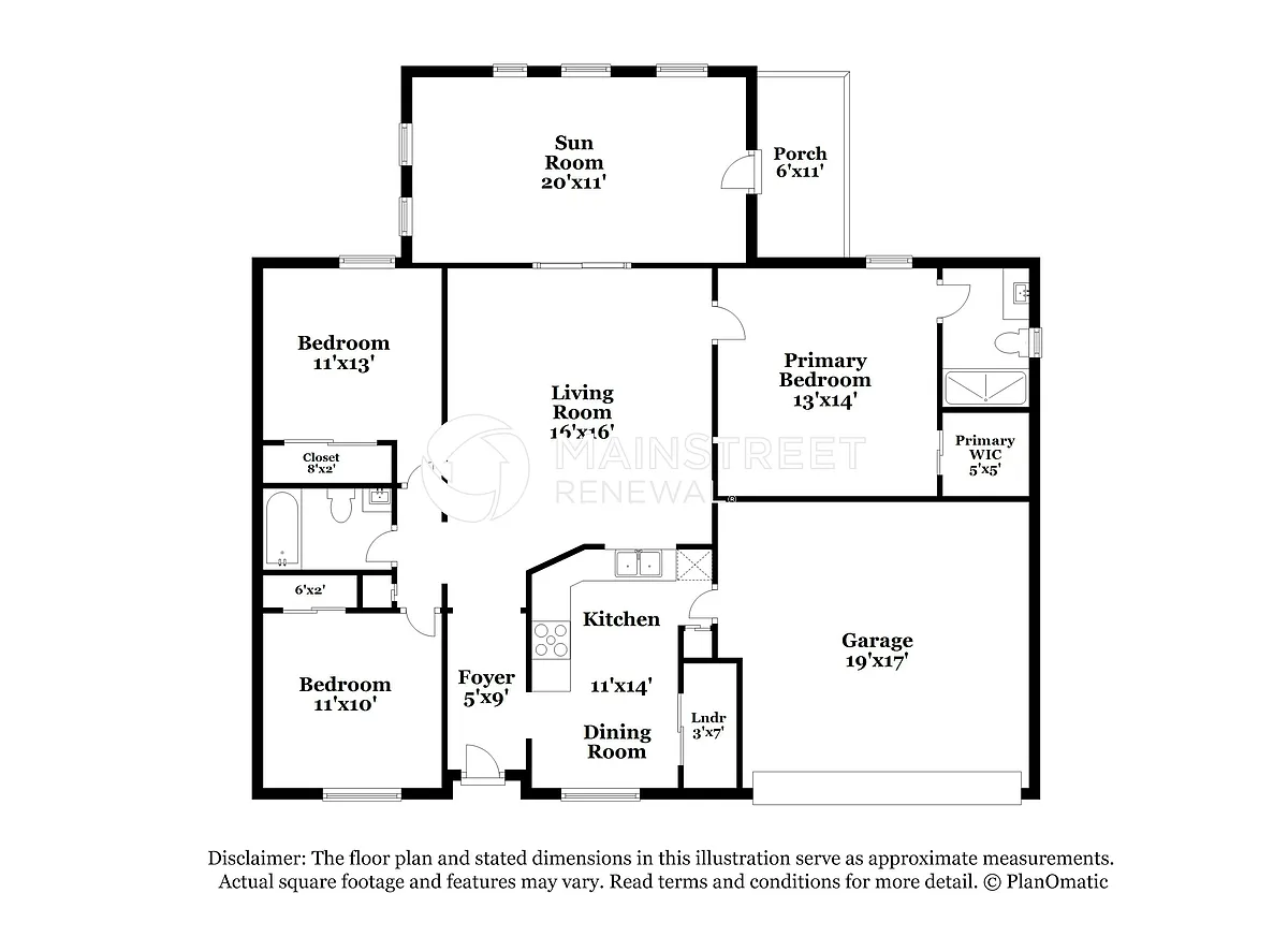 Floor Plan - 3406 Commerce Ave