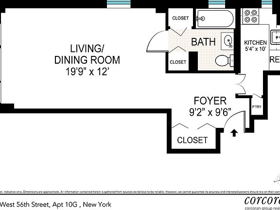 2nd image of 310 W 56th St APT 10G