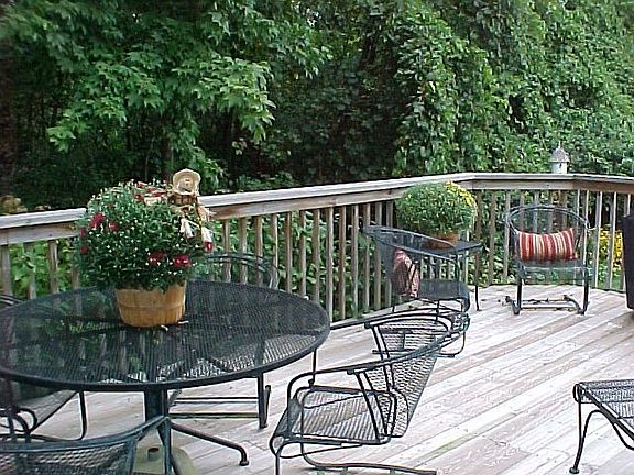 Large deck off Kitchen area