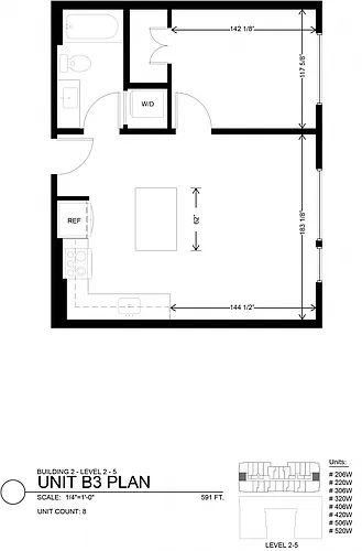 Floor plan 1 Bedroom