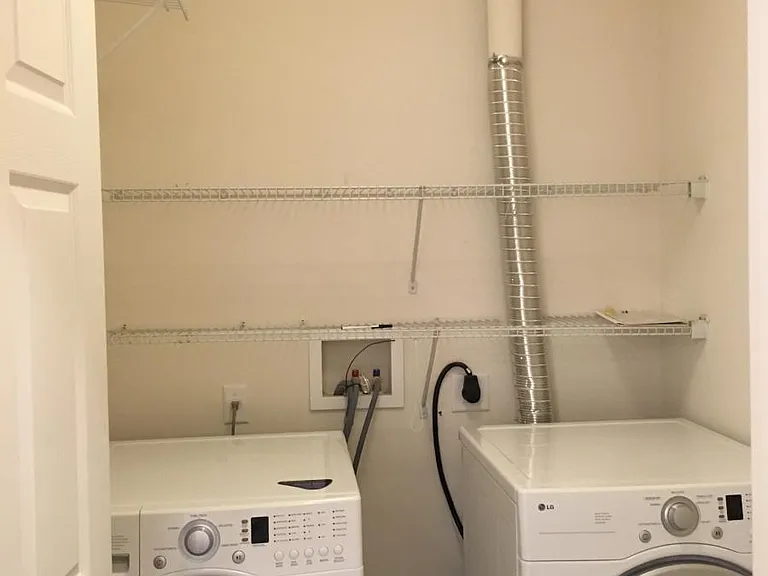 Laundry with LG washer Dryer