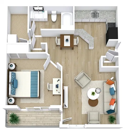 Floor plan Queen