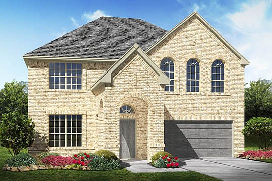 Elevation A Built with Optional Stone