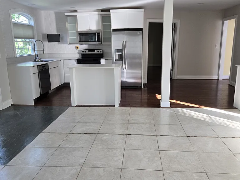 Open-concept floor plan