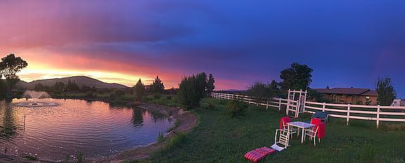 By the pond looking towards 