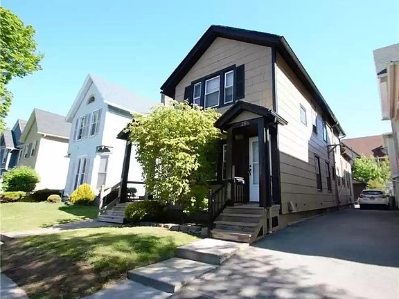 Front of house, off-street parking with 24hr lighting