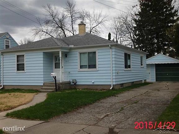front of home and garage