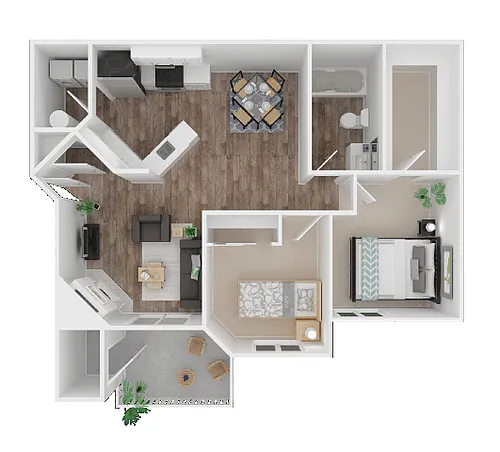 Floor plan 2x1 Classic
