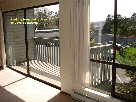 Balcony off living room