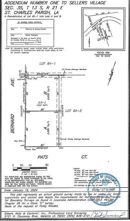 Lot "B" on this survey.