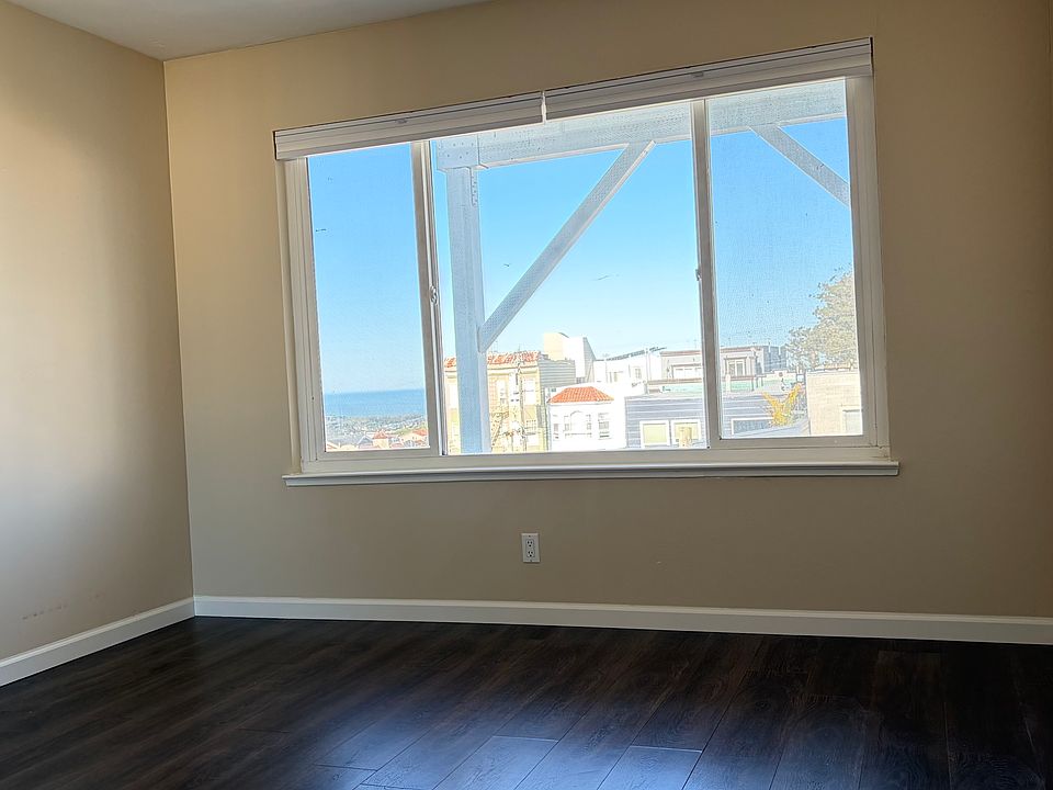 Back yard facing bedroom