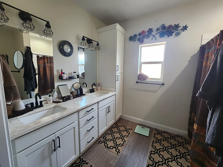Guest Bath with double vanity and shower