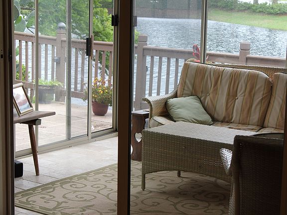 Florida room connects to family room and breakfast nook