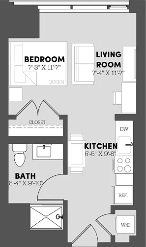 Floor plan Studio-ST2