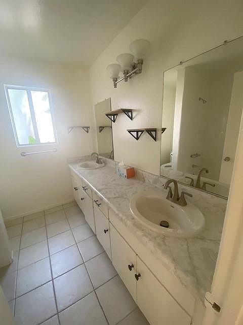 Bathroom with double sinks