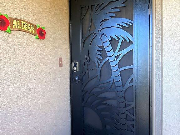 Custom entry security screen