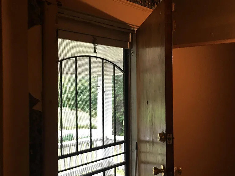 Security door.