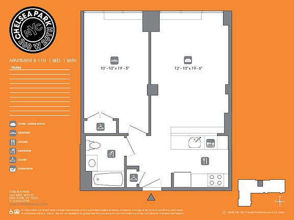 2nd image of 260 W 26th St APT 9N