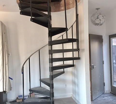 Spiral Staircase to the Second Floor