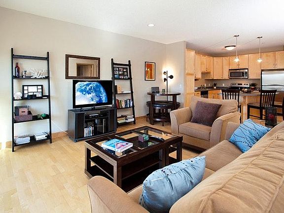 Alternative view of the main living area. Room for a small dining table or pub set.