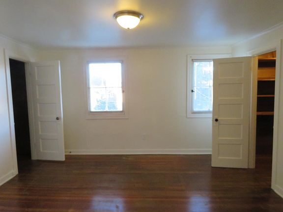 Bedroom facing west