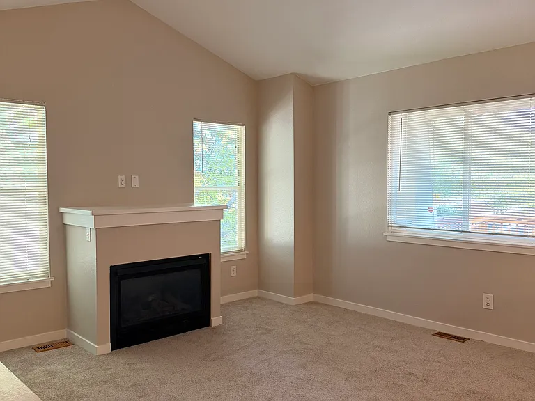 Living room with gas fireplace