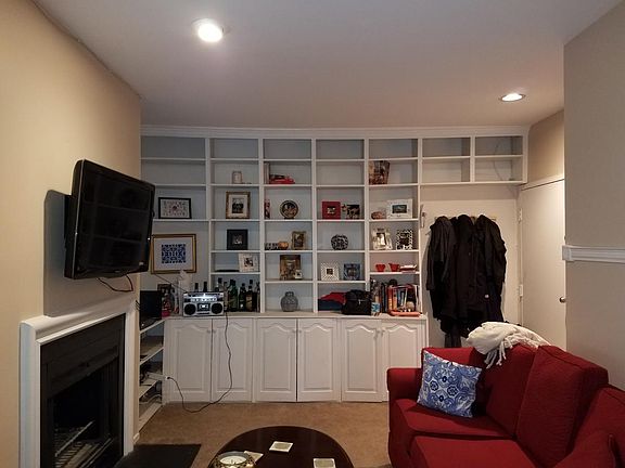 Floor to ceiling built-in storage