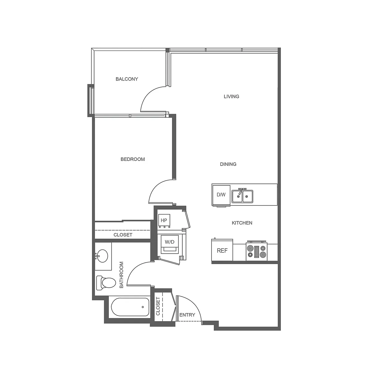 Floor plan PINNACLE ON THE PARK 1D