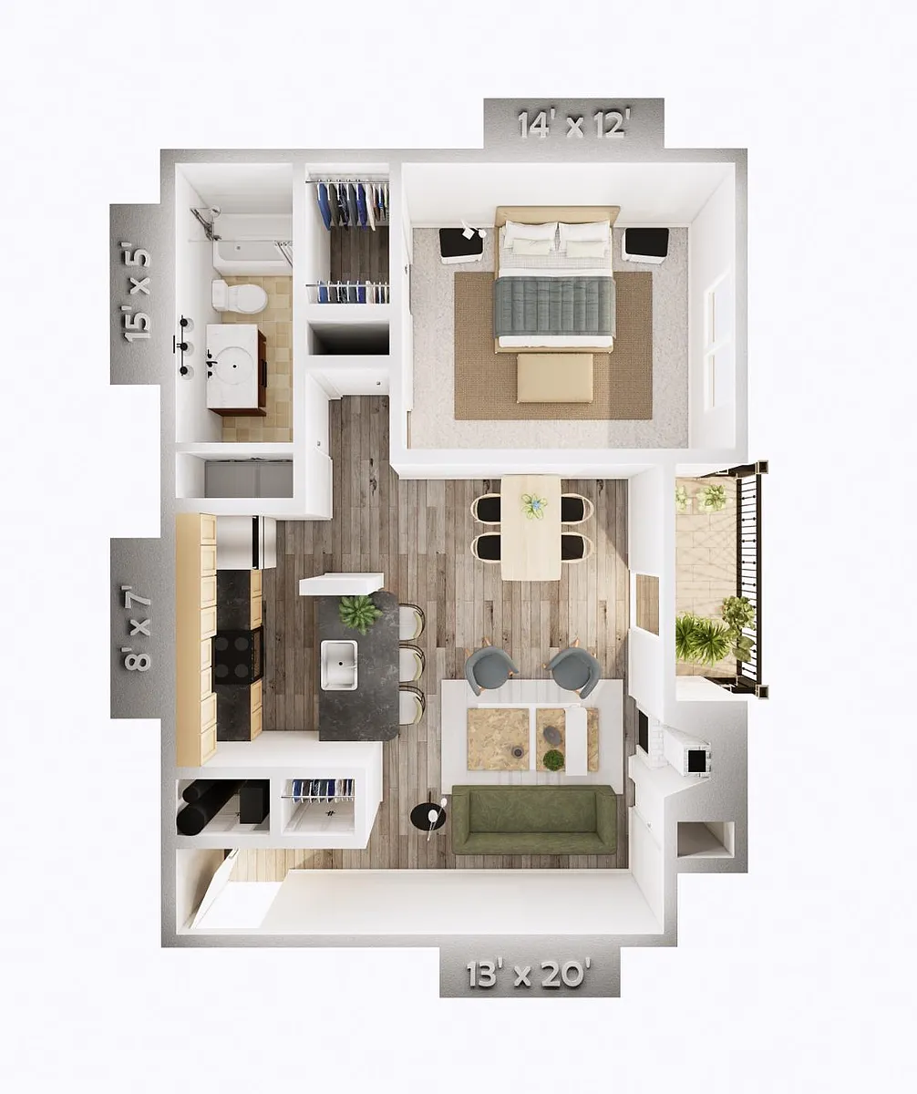 Floor plan Holly Apartment