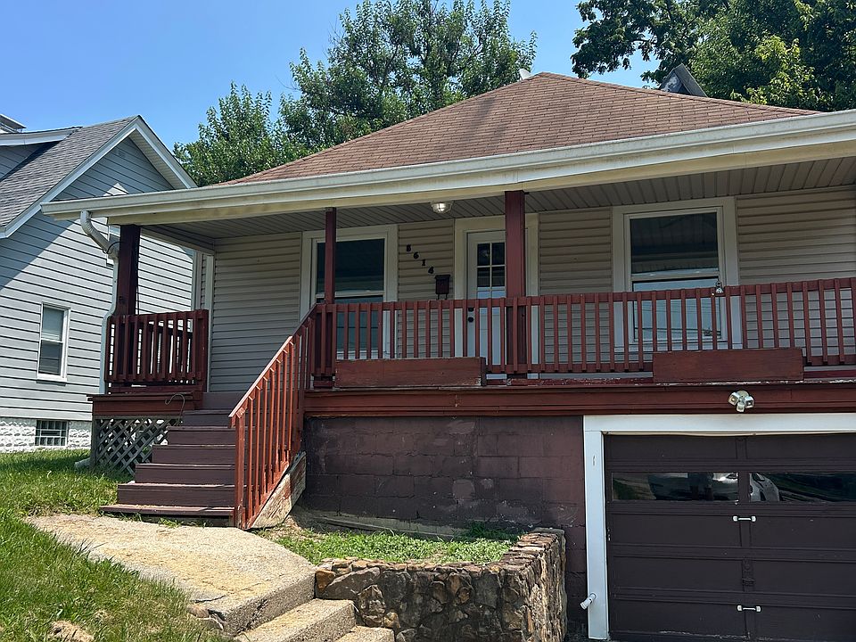 Front, driveway and garage