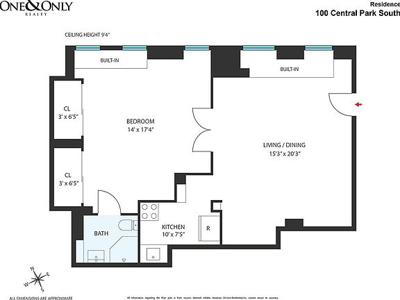 2nd image of 100 Central Park S APT 2G