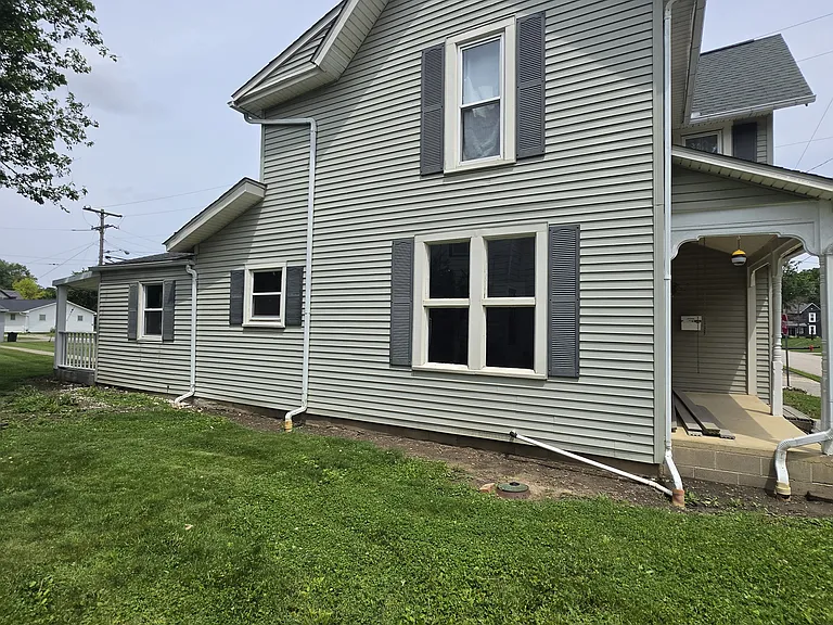Side view of the house