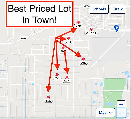 Best priced lot in town!