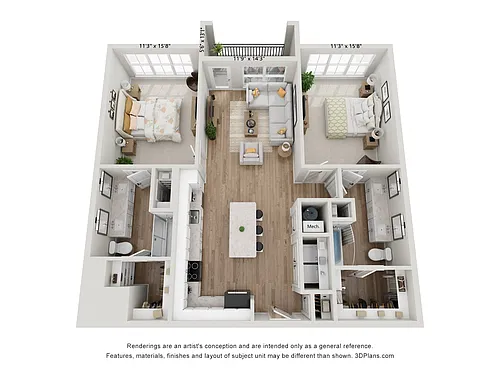 Floor plan B15