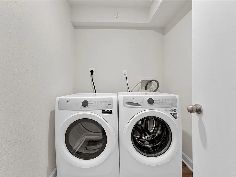 Select homes feature a full size washer and dryer included!