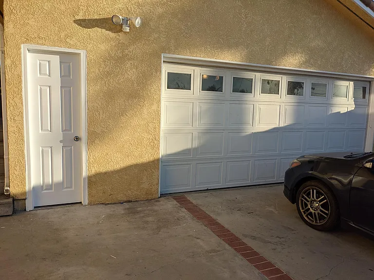 Secure garage.