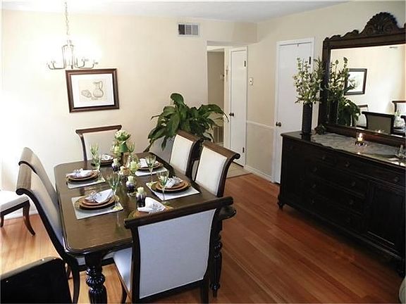 Rich wood floors flow throughout most of the downstairs!