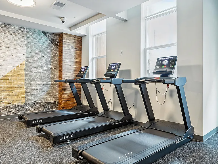 Fitness Center Featuring Treadmills