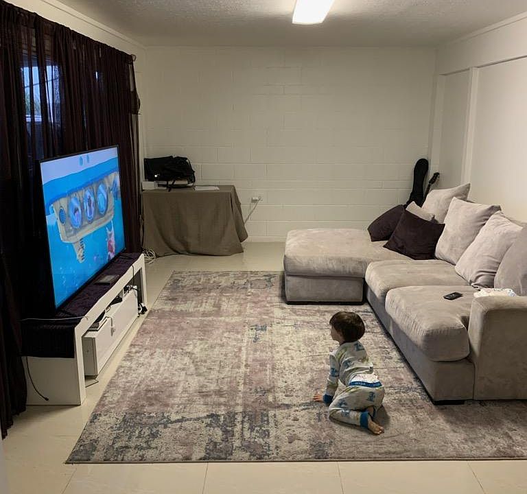 Living room with furniture