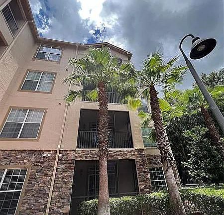 Located on the second floor screened in porch .