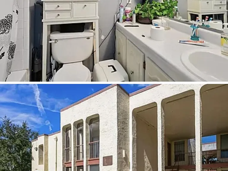 Bathroom, condo bldg