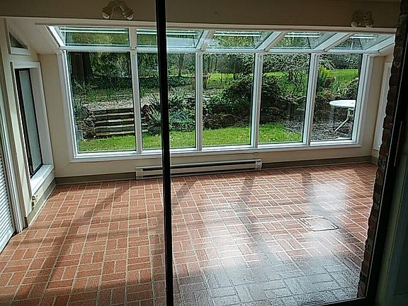 Sunroom off living room
